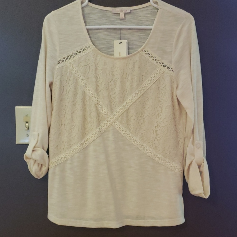 Skies are Blue top (stitch fix)